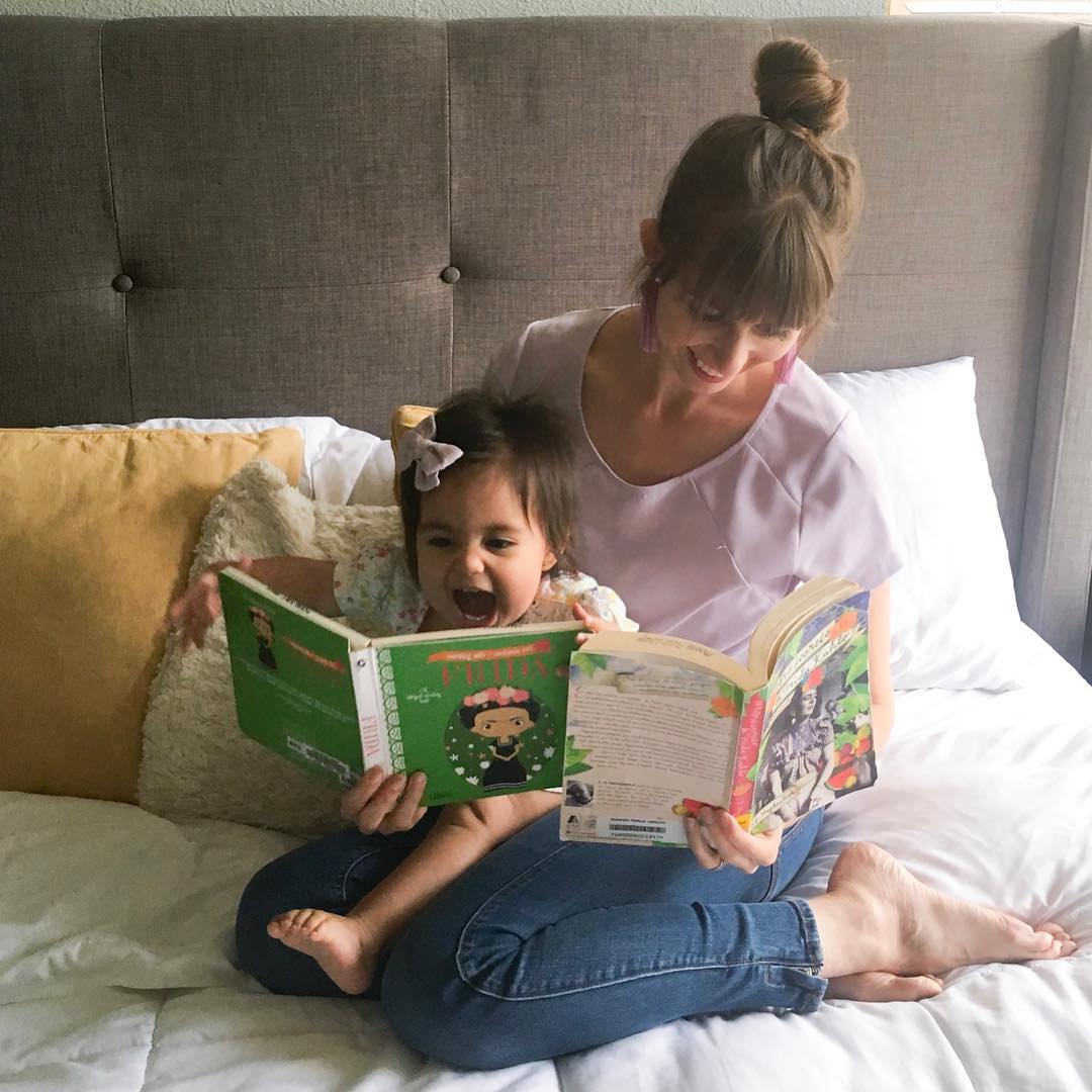 Reading aloud to baby