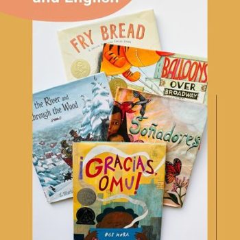 Thanksgiving books in Spanish and English..